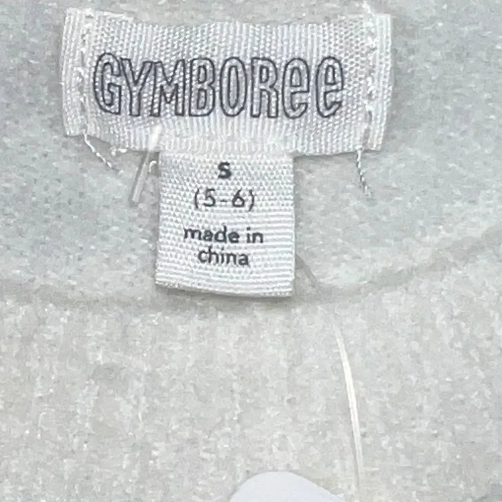 Gymboree Girls White Sweater Tight Knit Cropped Boxy Small NWT